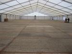 Innenansicht 25-m-Zelt für die Messe